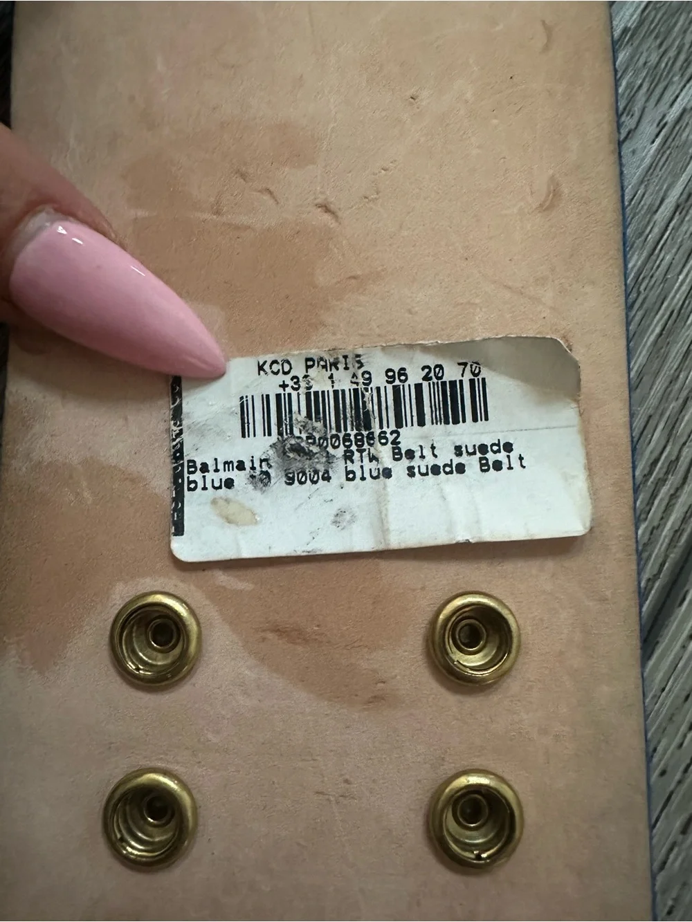Ultra-Rare BALMAIN SS16 Runway Sample Suede Corset Belt